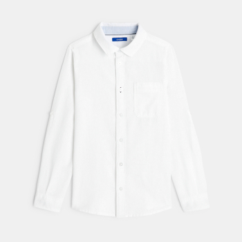 قميص سادة من الكتان